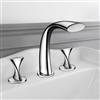 Amida Chrome Finish Double Handled Bathtub Faucet