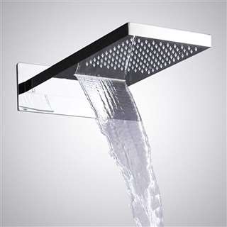 Hotel Wall Mounted Stainless Steel Chrome Polished Bathroom Shower Head with Embedded Box