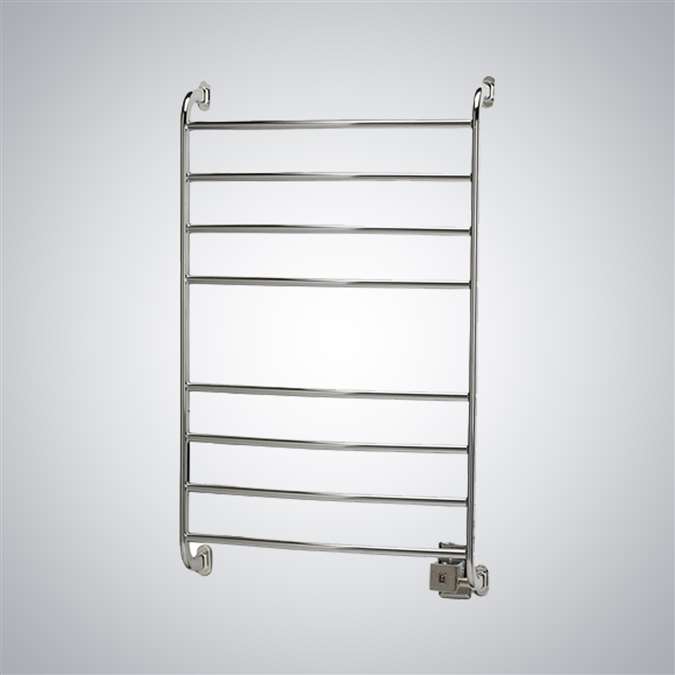 BathSelect Stainless Steel Electric Bar Towel Warmer In Chrome Finish