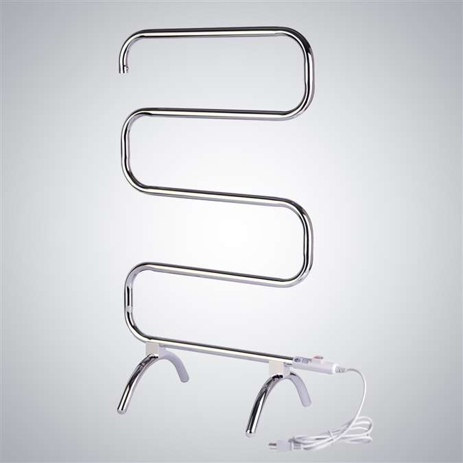 BathSelect Stainless Steel Electric Bar Towel Warmer In Chrome Finish