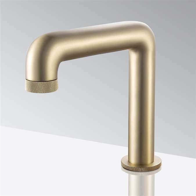 Bathselect Commercial Brushed Gold Touchless Motion Sensor Faucet Online Bathselect Accessories 4591