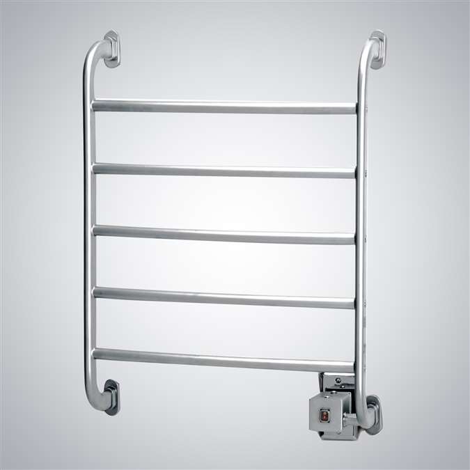 BathSelect Stainless Steel Electric Bar Towel Warmer In Chrome Finish