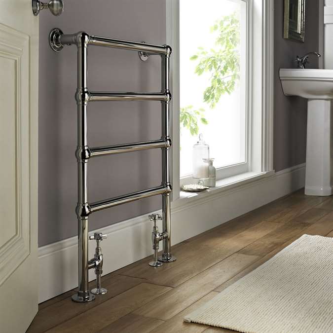 BathSelect Stainless Steel Electric Bar Towel Warmer In Chrome Finish