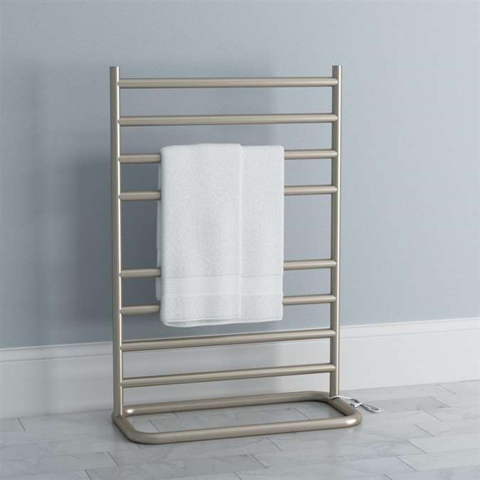 BathSelect Stainless Steel Electric Bar Towel Warmer In Chrome Finish