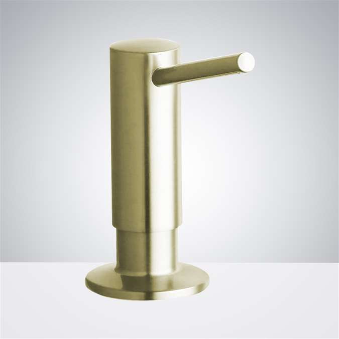 Buy Munich Brass Brushed Gold Liquid Soap Dispenser for Restrooms