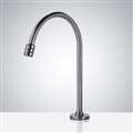 BathSelect Long Stem Brushed Nickel Commercial Motion Sensor Faucet