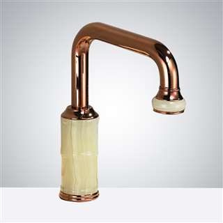 BathSelect Rose Gold Head Commercial Motion Sensor Faucet