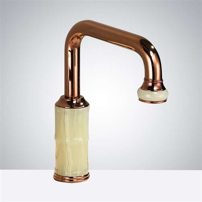 BathSelect Rose Gold Head Commercial Motion Sensor Faucet