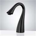 Bathselect Deck Mount Commercial Black Touchless Motion Sensor Faucet