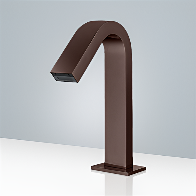 For Luxury Suite Bavaria Deck Mount Commercial Light Oil Rubbed Bronze Automatic Sensor Faucet