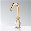 BathSelect Deck Mount Commercial Gold Automatic Touchless Sensor Faucet