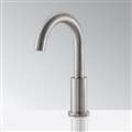 BathSelect Deck Mount Commercial Nickel Touchless Automatic Sensor Faucet