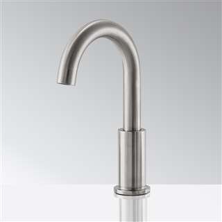 BathSelect Deck Mount Commercial Nickel Touchless Automatic Sensor Faucet