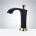 BathSelect The Rook Gold Matte Black Commercial Motion Sensor Faucet