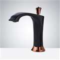 BathSelect Hotel The Rook Rose Gold Matte Black Commercial Motion Sensor Faucet