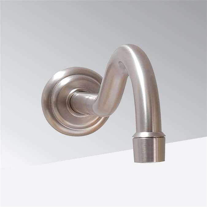 Bathselect Hostelry Commercial Classic Antique Wall Mount Motion Sensor Faucet Brushed Nickel