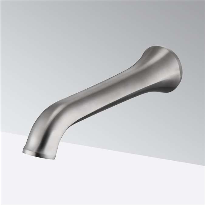 Bathselect Elephant Trunk in Brushed Nickel Commercial Wall Mount Motion Sensor Faucet