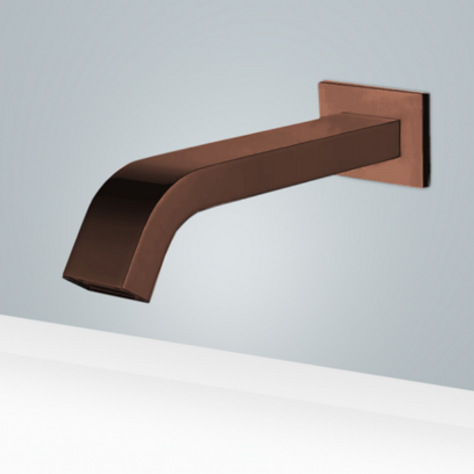 Bronze Wall Mount Commercial Bathroom Touchless Faucet