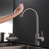 Dijon Deck Mounted Touch Control Brushed Nickel Modern Kitchen Faucet