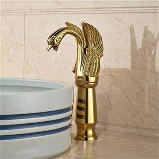 BathSelect Hospitality Achaia Gold Finish Bathroom Sink Faucet