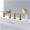 Rennes 5 Piece Bathtub Faucet with Handshower