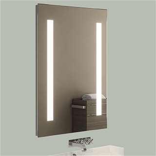 LED Lighted Bathroom Makeup Mirror with Defogger & Sensor Touch Switch