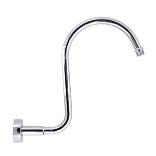 Poitiers S Shaped Shower Arm in Chrome Finish