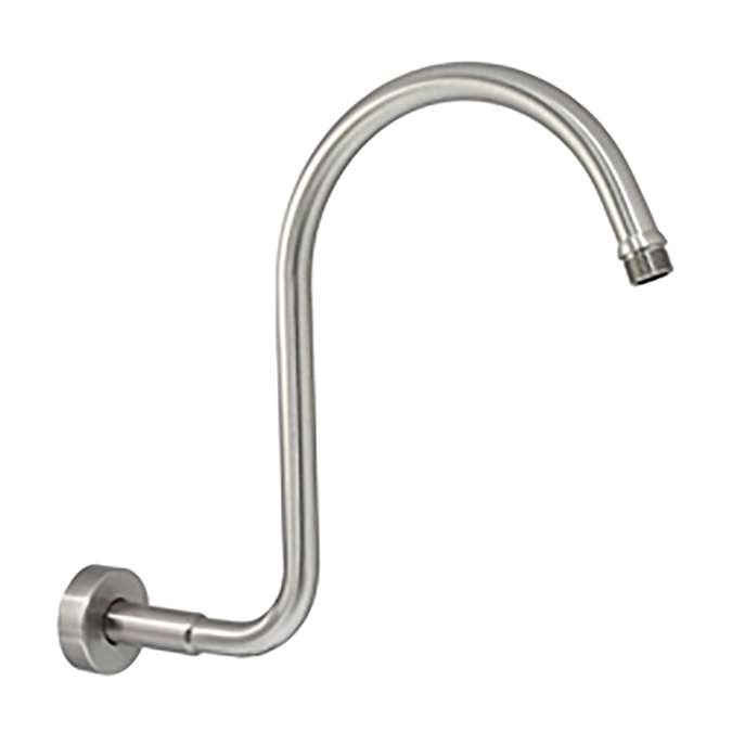 Dijon S Shaped Shower Arm Wall Mounted Brushed Nickel Finish