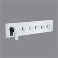 Messina 5-Way Chrome Shower Mixer Thermostatic Valve