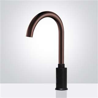 Milan Oil Rubbed Bronze/Black Goose Neck Commercial Automatic Sensor Faucet