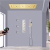 BathSelect Alencon Remote  Gold and Chrome LED Music Shower System