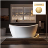 BathSelect PureSoak White Freestanding Tub