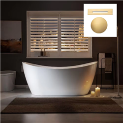 BathSelect PureSoak White Freestanding Tub