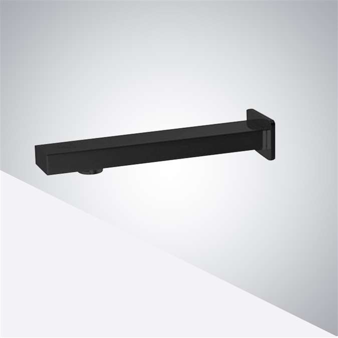 Denver Hotel Wall Mounted Square Automatic Matte Black Sensor Faucet