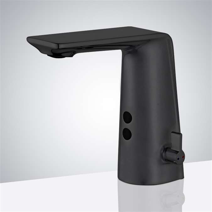 Carpi Commercial Matte Black Infrared Automatic Motion Sensor Sink Faucet