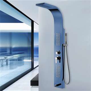 Cadiz Shower Panel with Rainfall & Body Massage Jet