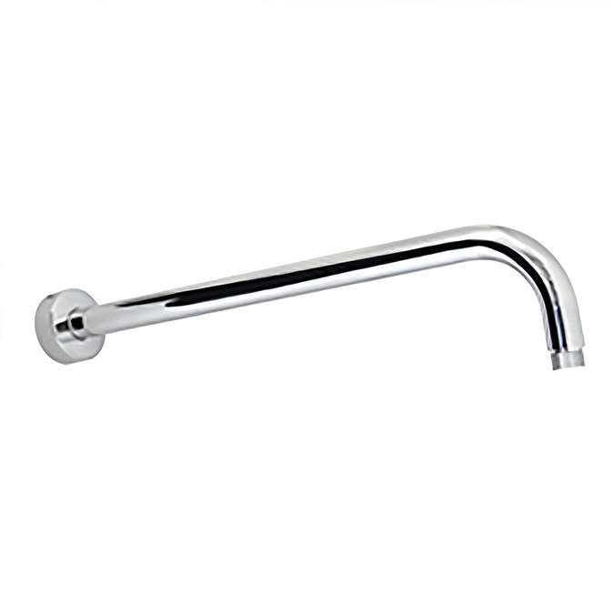 Villeurbanne 15.5" Long Shower Arm with Flange in Chrome Finish