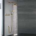 Naples Luxury Gold Shower Set with Hand Shower & Mixer