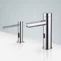 Dijon Touchless Auto Sensor Faucet & Motion Sensor Soap Dispenser In Chrome