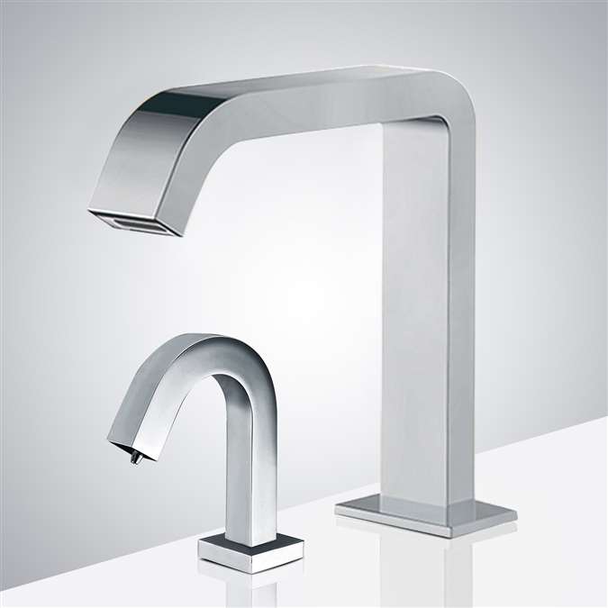 hands free automatic commercial bathroom sink faucets sensor faucets and soap dispenser for lavatory