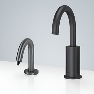 BathSelect Sète Hostelry Motion Sensor Faucet & Automatic Soap Dispenser For Restrooms In Dark Oil Rubbed Bronze