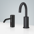 BathSelect Dax Oil Rubbed Bronze Commercial Touchless Motion Sensor Faucet & Deck Mount Automatic Liquid Soap Dispenser for Restrooms