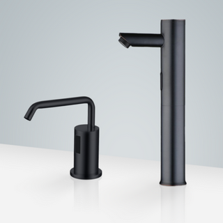 Marseille Tri Pod Commercial Motion Sensor Faucet & Automatic Liquid Foam Soap Dispenser For Restrooms In Oil Rubbed Bronze Finish