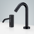 Marsala Dark Oil Rubbed Finish Motion Sensor Faucet & Automatic Soap Dispenser For Restrooms