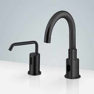 BathSelect Toulouse Dark Oil Rubbed Bronze Motion Sensor Faucet & Automatic Liquid Foam Soap Dispenser for Restrooms