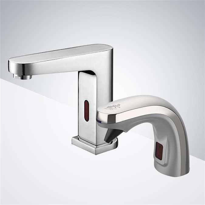 hands free automatic commercial bathroom sink faucets sensor faucets and soap dispenser for lavatory