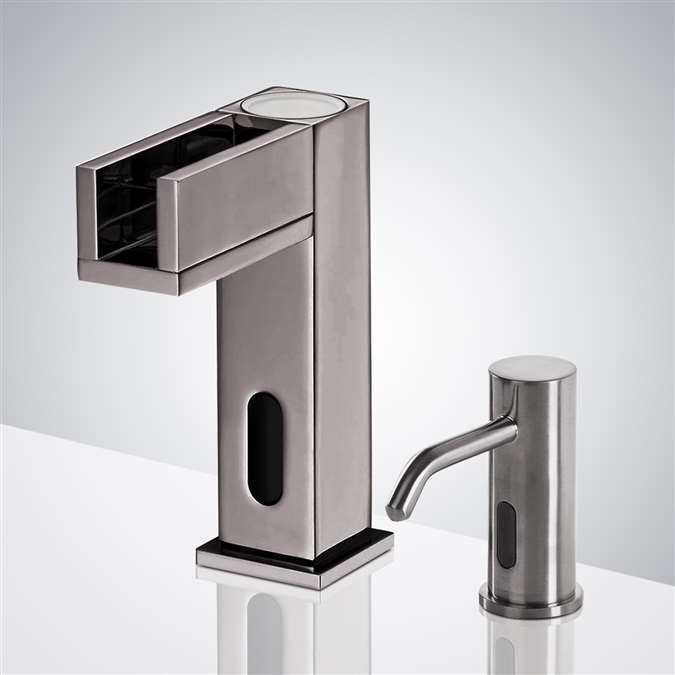 hands free automatic commercial bathroom sink faucets sensor faucets and soap dispenser for lavatory