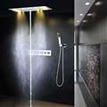 Hotel Venice Thermostatic Rectangular Flushed Shower Head with LED