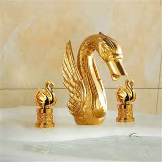 Lille Lavatory Sink Faucet with Swan Handles