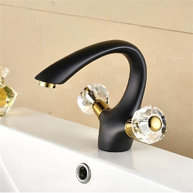 Reggio Hospitality Oil Rubbed Bronze Dual Handle Bathroom Sink Faucet